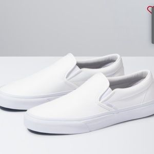 Leather slip on Vans